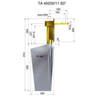 Timone acciaio TA40200-11 S12