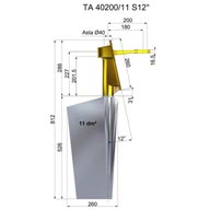 Timone acciaio TA40200-11 S12