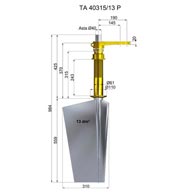 Timone acciaio TA40315-13 P