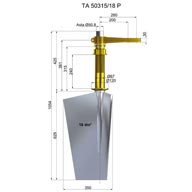 Timone acciaio TA50315-18 P