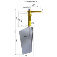 Timone acciaio TA50315-18T P