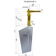 Timone acciaio TA50315-18T V