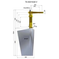 Timone acciaio TA50315-20 V