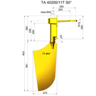 Timone nibral TNI40200-11T S0°