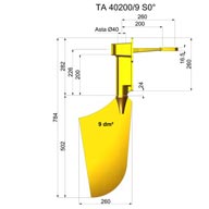 Timone nibral TNI40200-9 S0°